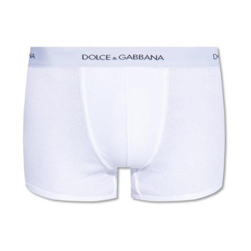 Dolce & Gabbana Boxershorts med logotyp White, Herr