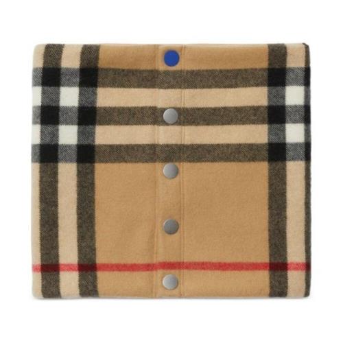 Burberry Beige Check Cashmere Halsduk Beige, Dam