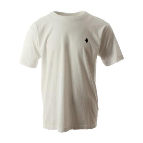 Marcelo Burlon Cross Basic Neck T-shirt för män White, Herr