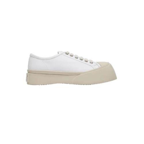 Marni Laeder sneakers White, Dam