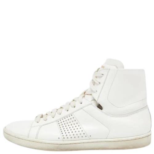 Yves Saint Laurent Vintage Pre-owned Laeder sneakers White, Dam