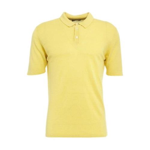 Roberto Collina Gul T-shirt & Polo för Män Yellow, Herr