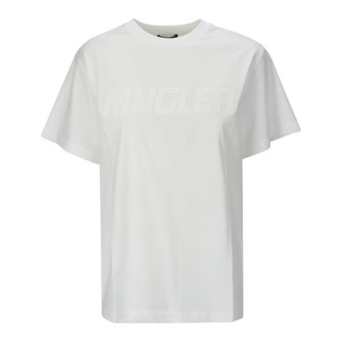 Mugler Ts0099D T-Shirt, Stilfull Toppsamling White, Dam