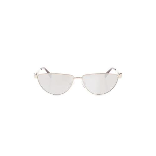 Alexander McQueen Solglasögon med skalle-detalj Gray, Dam