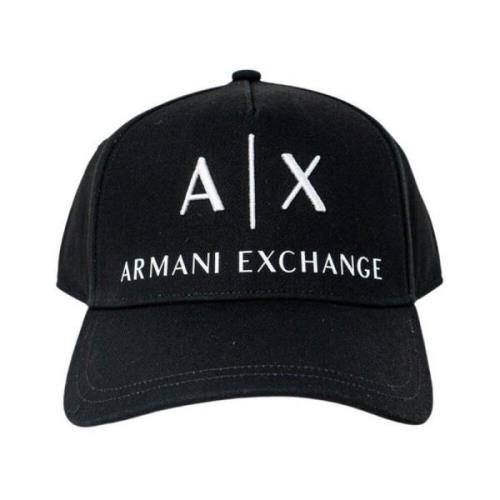 Armani Exchange Svart keps med spänne Black, Herr