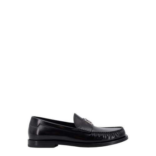 Dolce & Gabbana Metal Monogram Loafer Black, Herr