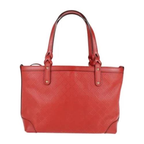 Gucci Vintage Pre-owned Laeder axelremsvskor Red, Dam