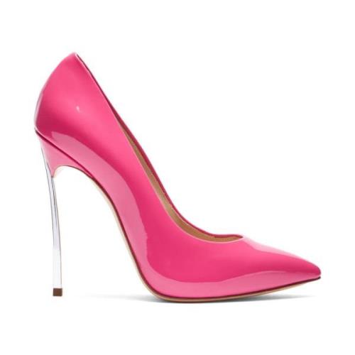 Casadei Fuchsia Patentläder Blade Pump Pink, Dam