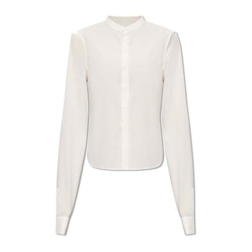 MM6 Maison Margiela Skjorta med utskärningar White, Dam