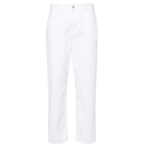 Moncler Vita high-rise cropped jeans White, Dam