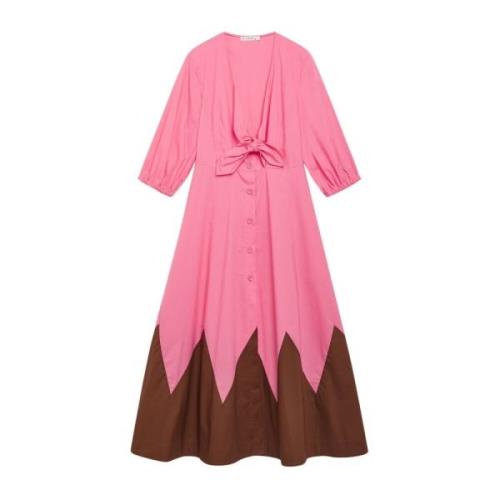 Maliparmi Stiliga Klänningar för Kvinnor Pink, Dam