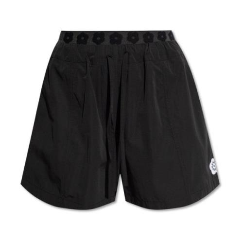 Kenzo Shorts med logotyp Black, Dam