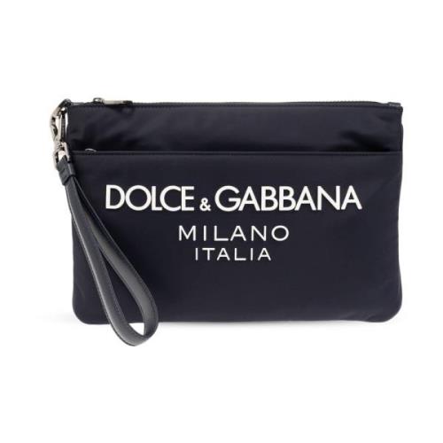 Dolce & Gabbana Handväska med logotyp Blue, Herr