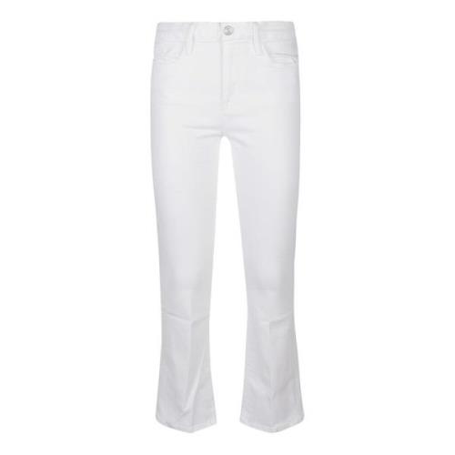 Frame Flared Bootcut Jeans White, Dam