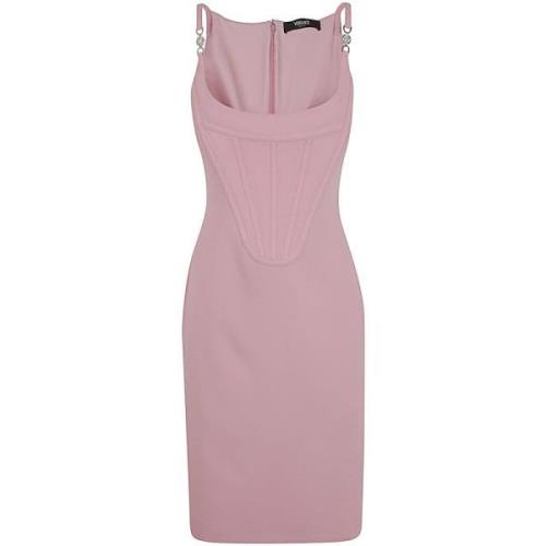 Versace Enver Satinklänning Pink, Dam