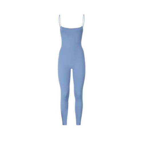 Andamane Blå elastisk jumpsuit, tillverkad i Italien Blue, Dam