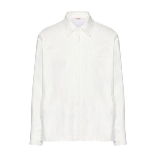 Valentino Garavani Vita Skjortor för Män White, Herr
