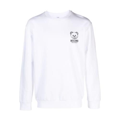 Moschino Teddy Bear Print Sweatshirt White, Herr