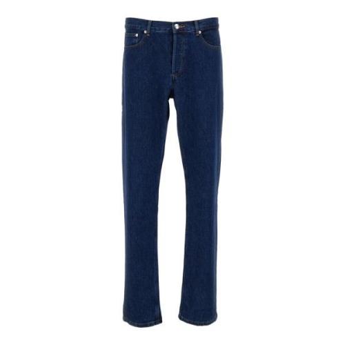 A.p.c. Klassiska Straight Jeans Blue, Herr