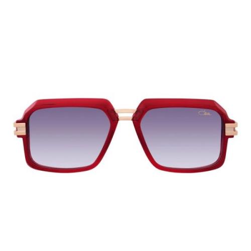 Cazal Vintage Pilot Solglasögon med Guld Metall Detaljer Red, Unisex