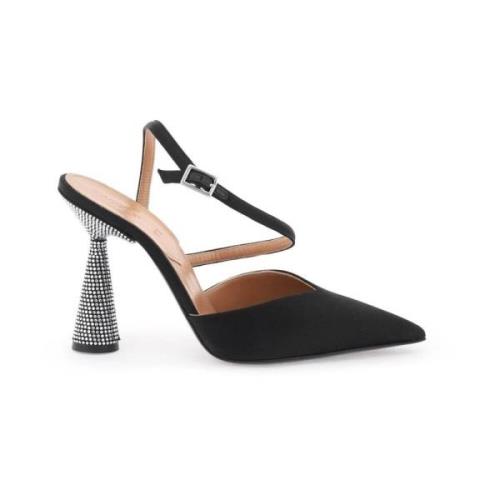 D'Accori Eleganta Arya Slingback Pumps Black, Dam