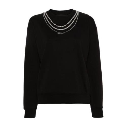 Karl Lagerfeld Stilren Sweatshirt för Män Black, Dam