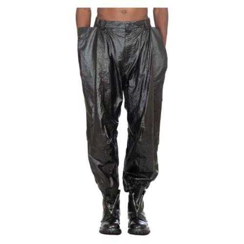 Walter Van Beirendonck Coated Ripstop Byxor Black, Herr