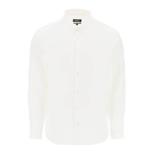 A.p.c. Edouard Button-Down Skjorta White, Herr