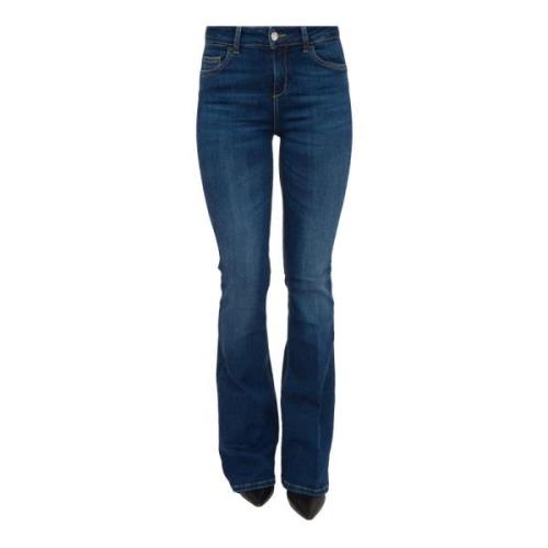 Liu Jo Boot-cut Jeans i Blå Denim Blue, Dam