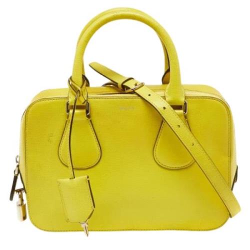 Bally Pre-owned Pre-owned Laeder handvskor Yellow, Dam