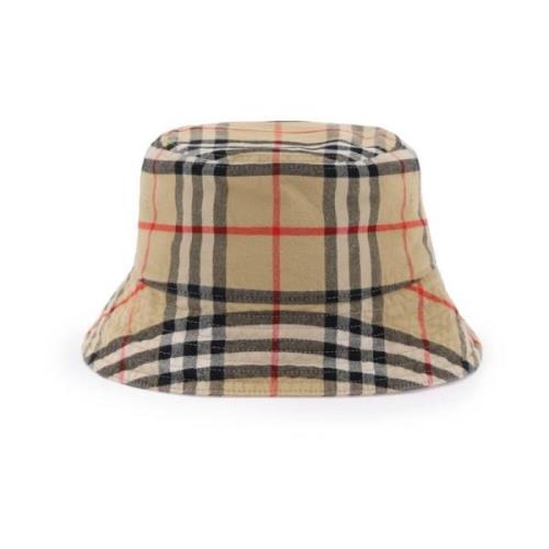 Burberry Check Bomullshatt Beige, Herr