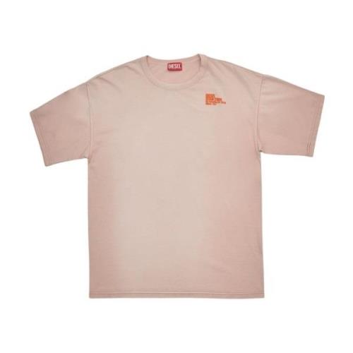 Diesel Rosa T-Shirt Kollektion Pink, Herr