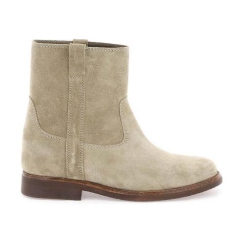 Isabel Marant Susee Mocka Ankelboots Beige, Dam