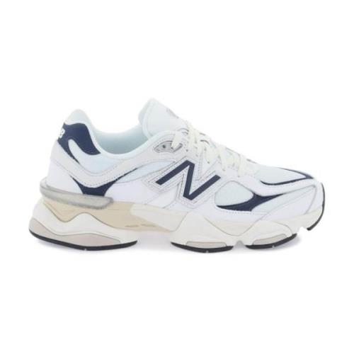 New Balance Sneakers i mesh och mocka med ikoniskt N-monogram White, H...