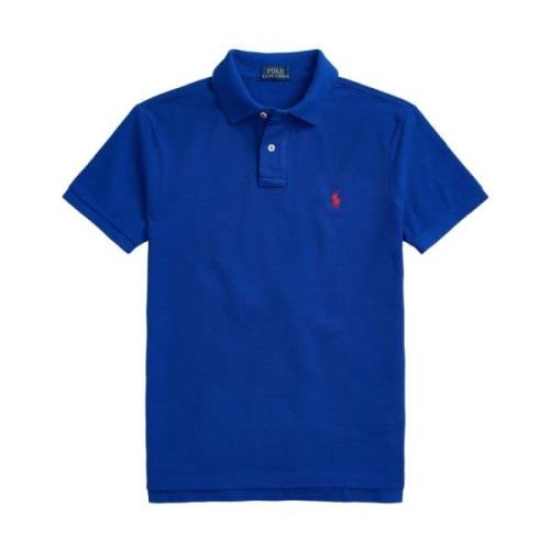 Polo Ralph Lauren Blå Ribbad Polo T-shirts och Polos Blue, Herr