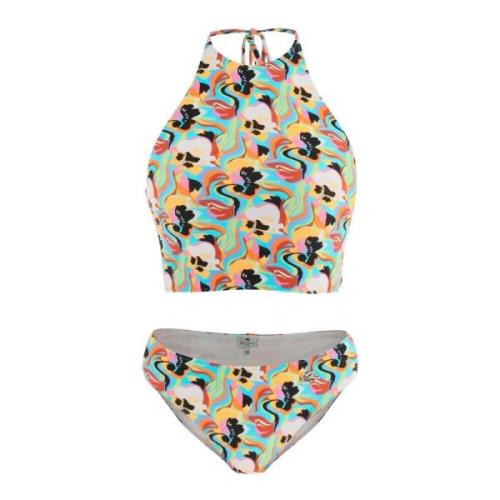 Etro Blommig Halterneck Bikini Set Multicolor, Dam