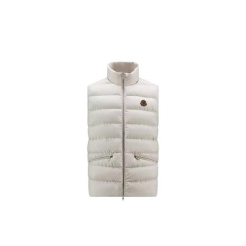 Moncler Treknapp Väst Beige, Herr