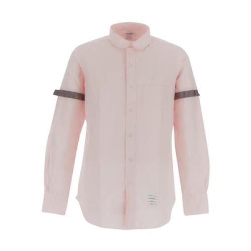 Thom Browne Klassisk Skjorta i Bomull Pink, Herr
