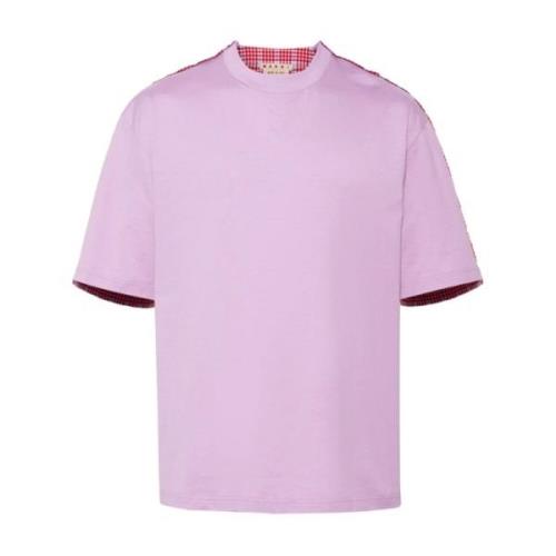 Marni Lila Multifärgad T-Shirt Purple, Herr