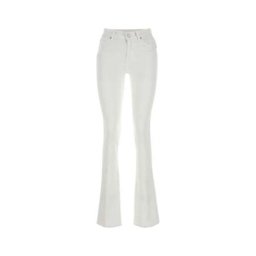 7 For All Mankind Vita Bootcut Jeans White, Dam