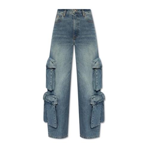 Amiri Cargo jeans Blue, Dam