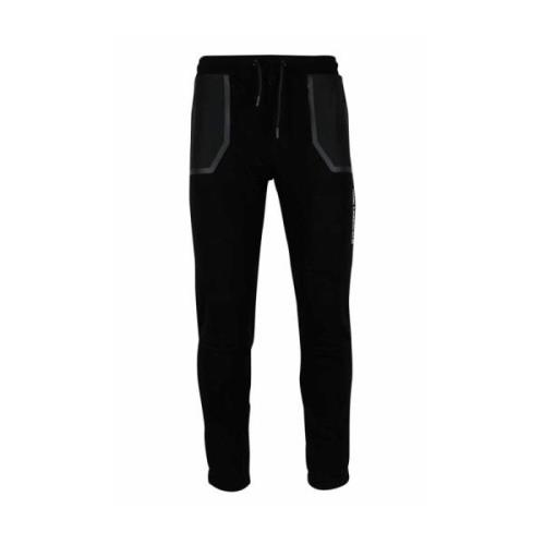 Karl Lagerfeld Logo Sidestripe Sweatpants Black, Herr