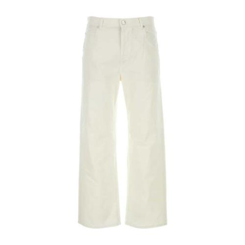 Etro Ivory Stretch Denim Jeans White, Herr