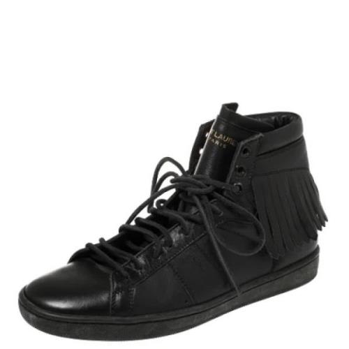 Yves Saint Laurent Vintage Pre-owned Laeder sneakers Black, Dam