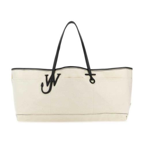 JW Anderson Canvas Anchor Shoppingväska White, Dam