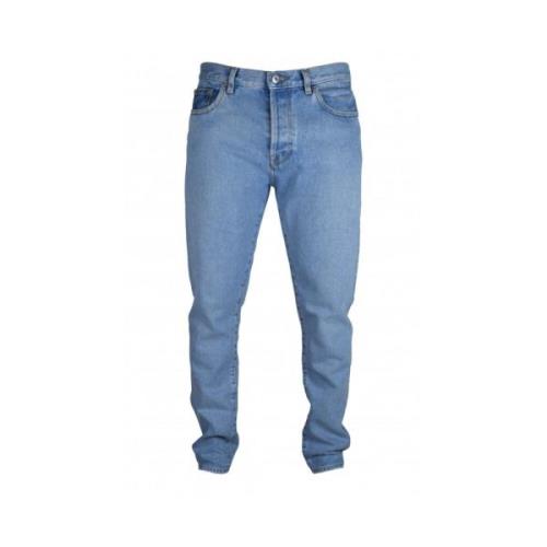 Valentino Garavani Slim-fit Blå Jeans med Vltn Logo Blue, Herr