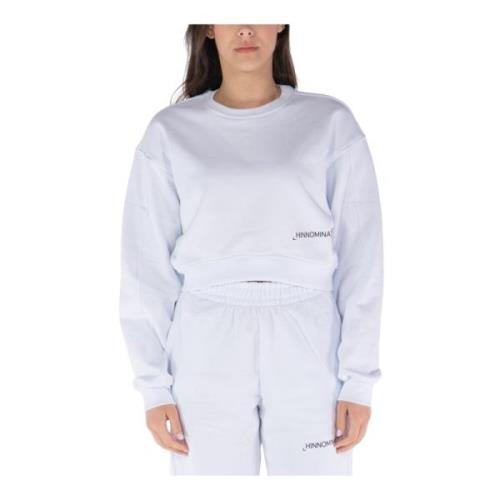 Hinnominate Stiligt Crop Sweatshirt White, Dam
