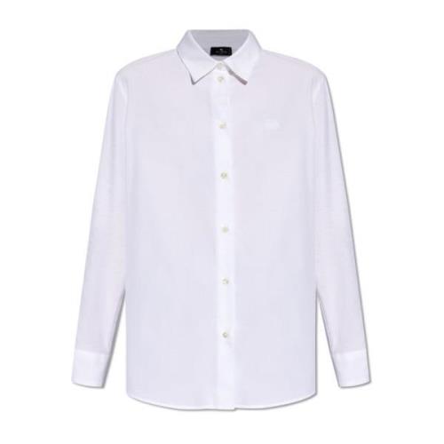 Etro Skjorta med logotyp White, Dam