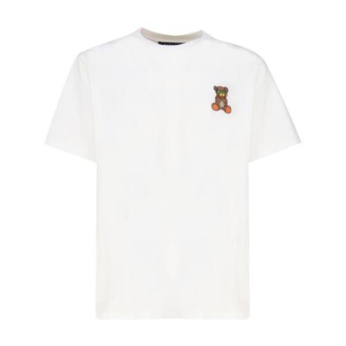 Barrow T-shirt med Teddy Bear Print White, Herr