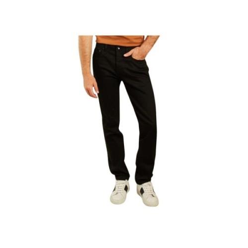 The Unbranded Brand Svarta stretch selvedge jeans Black, Herr